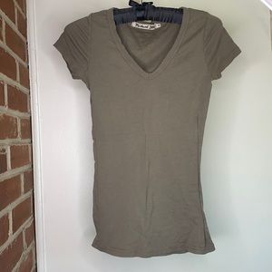 Ultra soft jersey cotton Jade V-neck tshirt